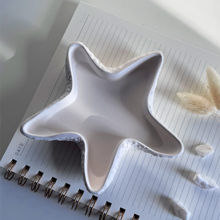 Fehér tengeri csillag - akril gyanta